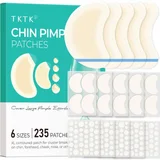 TKTK Hydrocolloid Chin Pimple Patches, Large Contoured