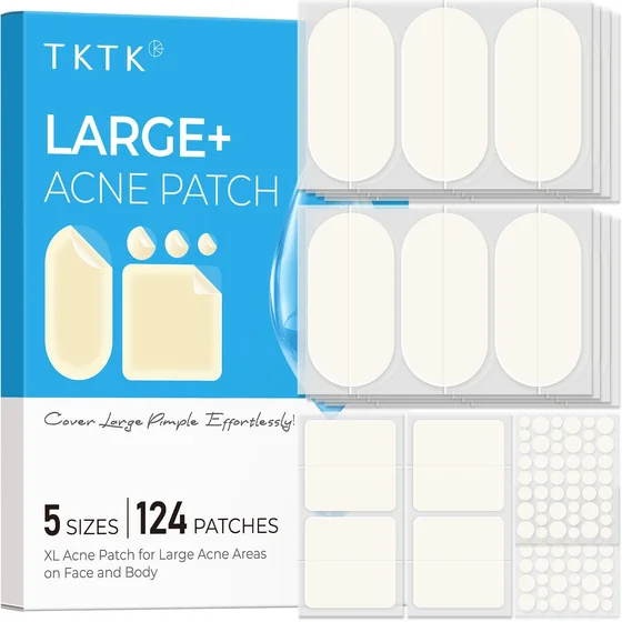 TKTK Large Pimple Patches, XL 60 x 30 mm, 5 Sizes